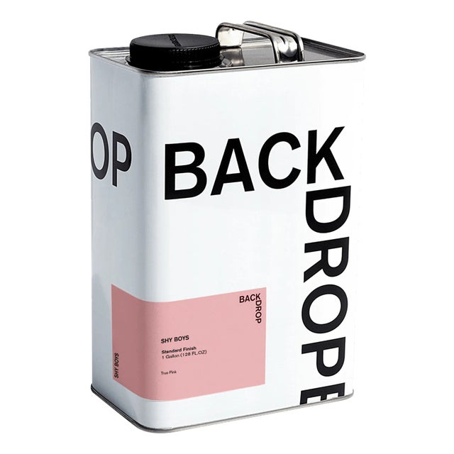 BACKDROP Standard Finish Interior Paint in Shy Boys (True Pink) - 1 Gallon For Sale In Los Angeles - Image 6 of 6