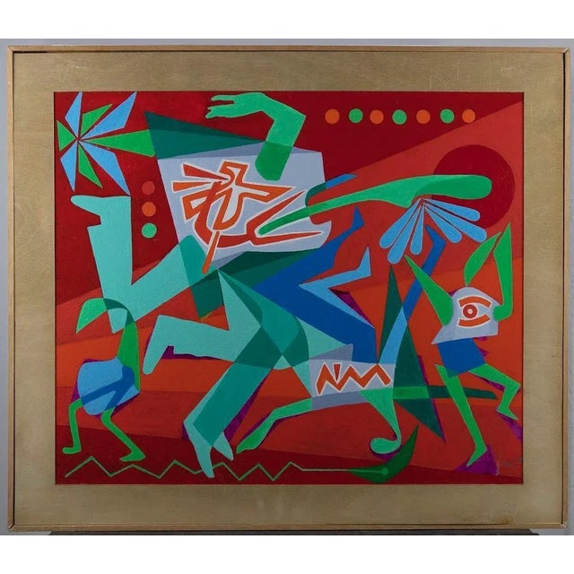 Leo Guida, In Speedin Speed, 1992, Original Acrylic on Canvas For Sale - Image 3 of 4