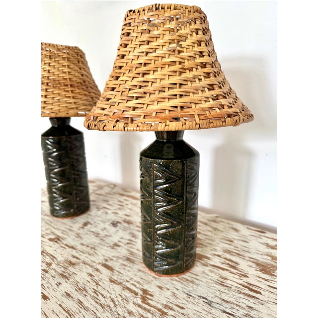 Vintage Swedish Ceramic Table Lamp, 1960s, Set of 2 For Sale - Image 14 of 15