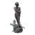 Antique Classical Bronze Statue of a Boy Slaying a Lion For Sale