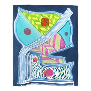 Untitled (Ppr406) - Colorful Abstract Mixed Media Original Artwork by Max Manning For Sale