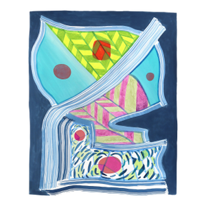 Untitled (Ppr406) - Colorful Abstract Mixed Media Original Artwork by Max Manning