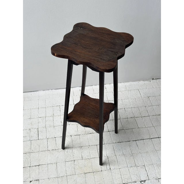 Islamic Vintage Undulating Edge Tiered Side Table, Circa 1940s For Sale - Image 3 of 14