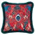 Queen Anne Mid Century Pair of Bespoke Chippendale/Queen Anne Style Armchair in Vibrant Red With Velvet Emma Shipley Upholstery For Sale - Image 3 of 6