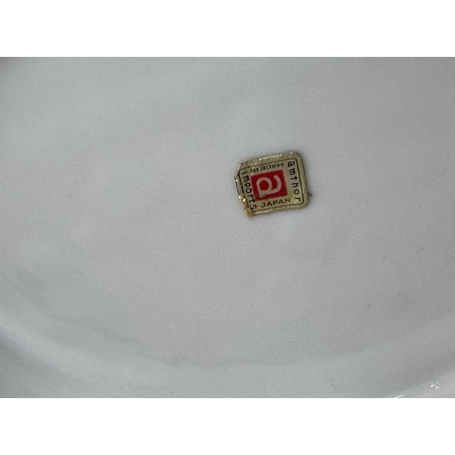 Vintage Amthor Modern Imports Japanese Ceramic Bowl With Monumental Faux Orchid Arrangement For Sale - Image 13 of 13