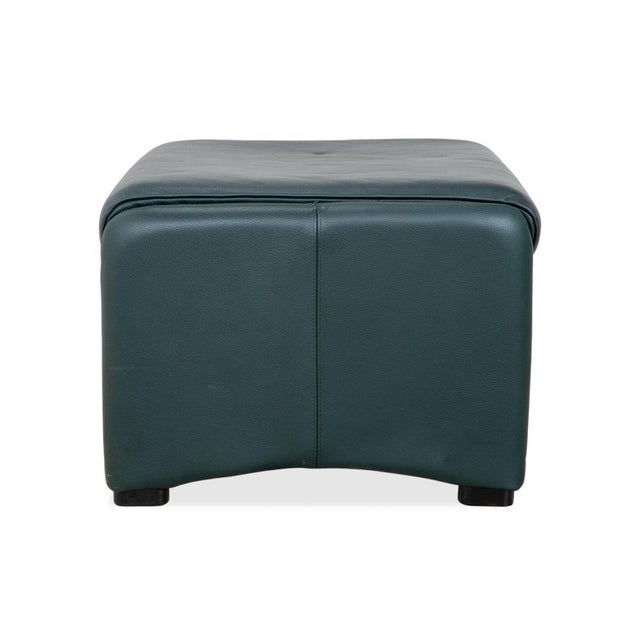 Green Atlanta Leather Stool from Laauser For Sale - Image 8 of 11