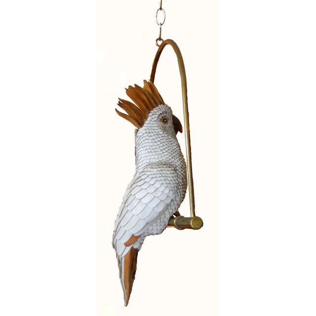 Vintage Mexican Signed Federico White Cockatoo For Sale In Miami - Image 6 of 6