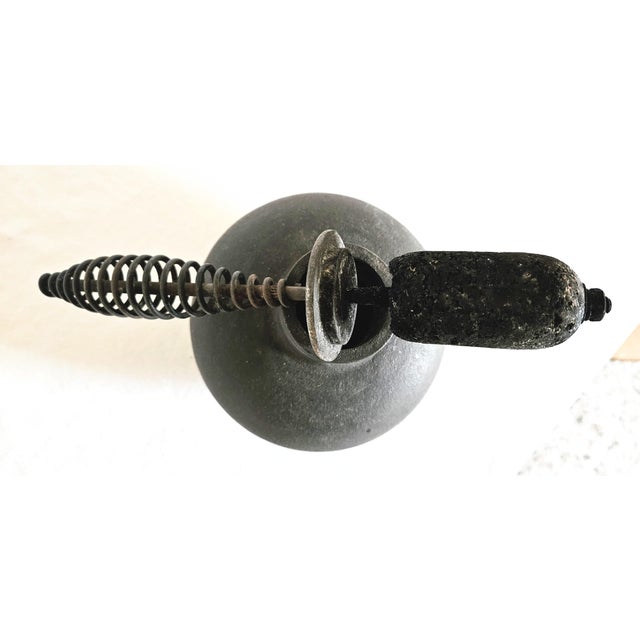 Mid-Century Modern 1950s MCM Atomic Authentic Eames Howard Miller Solid Cast Iron Fire Starter For Sale - Image 3 of 5
