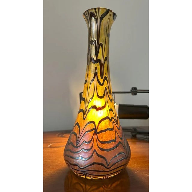 Art Nouveau Iridescent Glass Vase, Central European, 1890s For Sale - Image 4 of 18