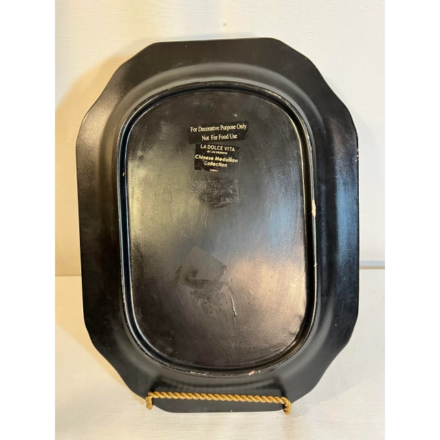 “La Dolce Vita” Oval Decorative Plate From JJG Designs For Sale - Image 9 of 9