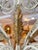 Shabby Chic White and Gold Washed Chandelier For Sale - Image 9 of 12