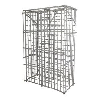 Steel Fer Rigid Wine Rack for 300 Bottles, 1950s For Sale