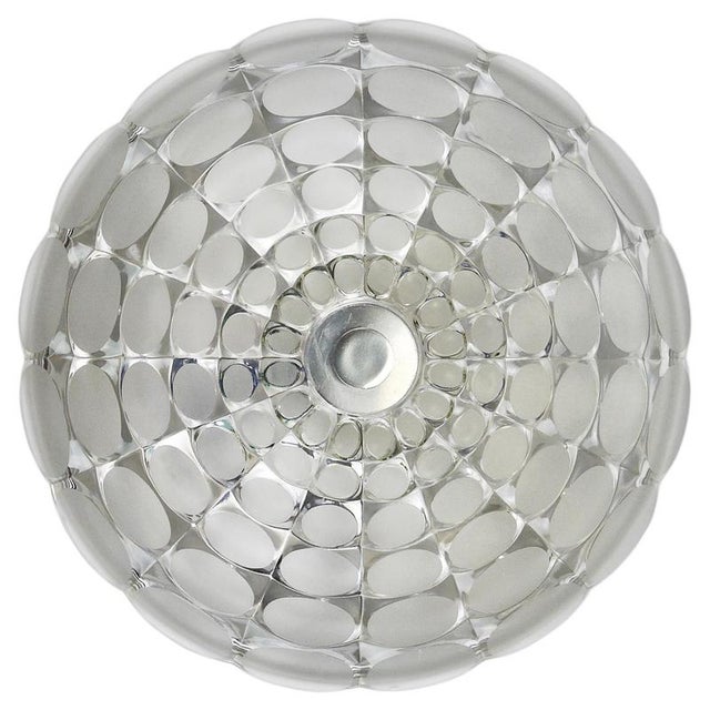Large Round Op Art Glass Flush Mount from Peill & Putzler, 1970s For Sale - Image 17 of 17