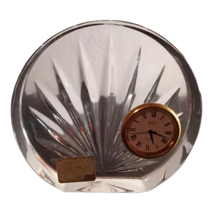 Mikasa Crystal Germany Mantle/Desk Clock