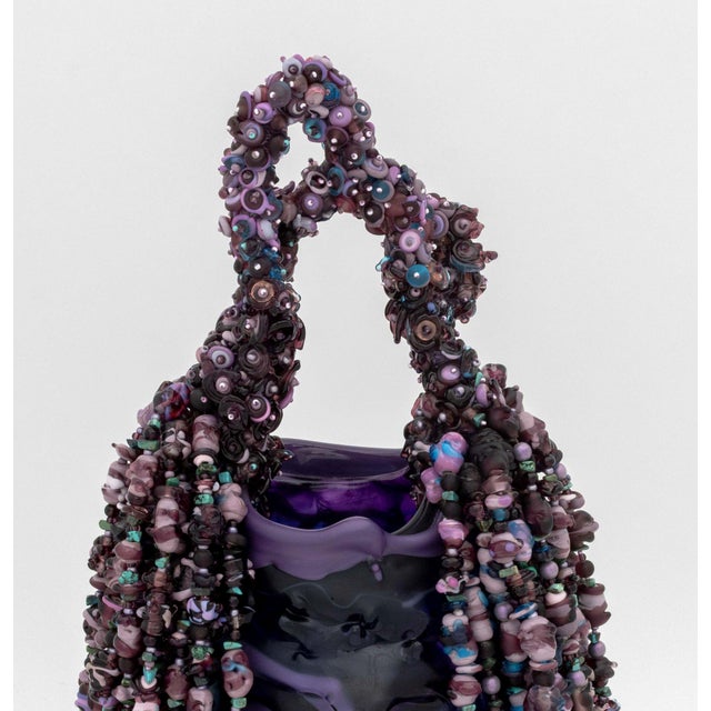 Contemporary Laura Donefer "Amulet Basket" Glass Sculpture For Sale - Image 3 of 14