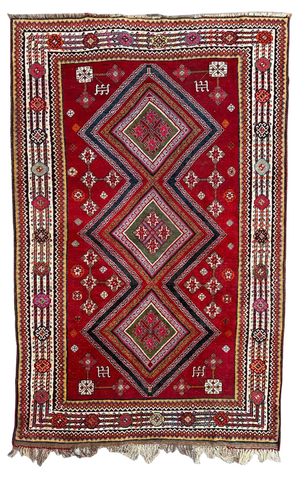 Antique Tribal Ghashghai Rug, 1920s