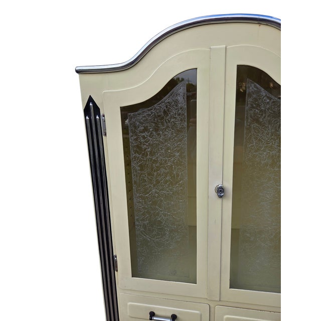 Antique Industrial Art Deco Doctors Dental Cabinet Curio Metal Hutch Apothecary For Sale - Image 9 of 17