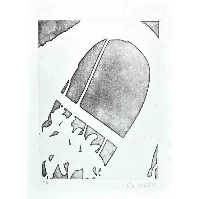 Figure and Arch is an original etching artwork on paper realized by Sante Monachesi. Hand-signed on the lower right by...