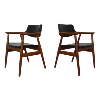 Danish GM 11 Teak Armchairs by Svend Aage Eriksen of Glostrup, 1960s, Set of 2 For Sale