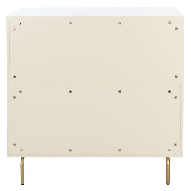 Cream Genevieve 3 Drawer Dresser - Cream/White Washed For Sale - Image 8 of 9
