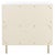 Cream Genevieve 3 Drawer Dresser - Cream/White Washed For Sale - Image 8 of 9
