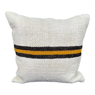 Turkish Hemp Pillow Cushion Natural Beige Black Cushion Cover 20x20 For Sale