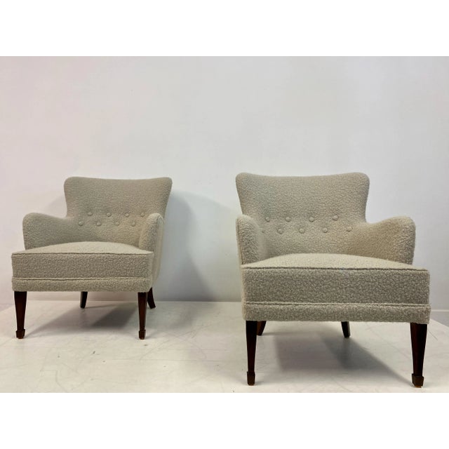 Set of Danish Armchairs by Frits Henningsen, 1950s For Sale - Image 4 of 14