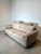 Beige Fabric 3-Seater Sofa with Headrests For Sale - Image 4 of 4