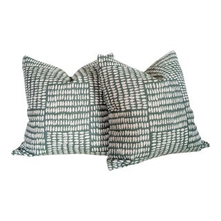 Sister Parish Albert Performance Pillows in Meadow For Sale