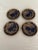 Japanese Late 20th Century Nippon Handpainted Blue Gold Pot Set With 4 Cups- 9 Pieces For Sale - Image 3 of 12