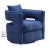 Kennedy Navy Velvet Swivel Chair For Sale In Los Angeles - Image 6 of 10