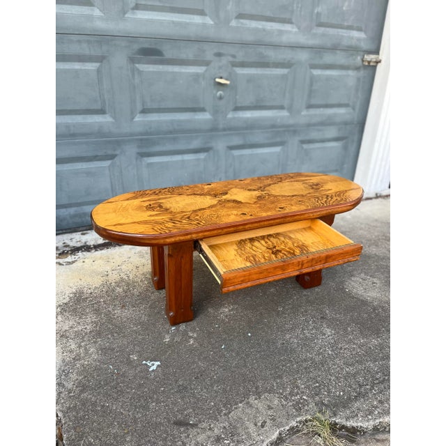 Burlwood Petite Coffee Table For Sale - Image 9 of 12