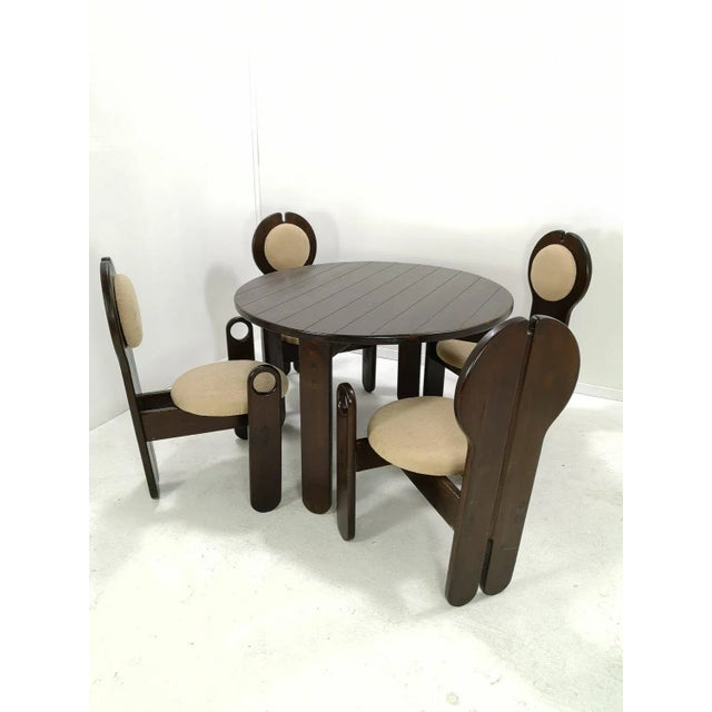 Mid-Century Modern Dining Table and Chairs by Rudolg Szedleczky, Set of 5 For Sale - Image 3 of 10
