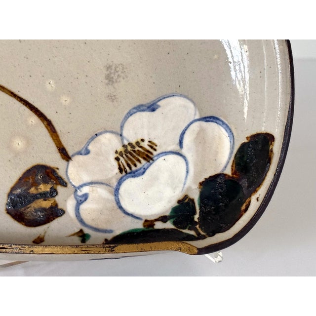 Japanese Ceramic Bowl Makuzu Kozan with Original Inscribed Box For Sale - Image 9 of 15