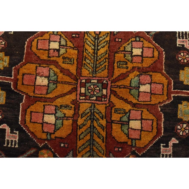 Sarab Runner 3’9” X 11′ Red Wool Semi-Antique Tribal Hand-Knotted Oriental Rug For Sale - Image 4 of 14