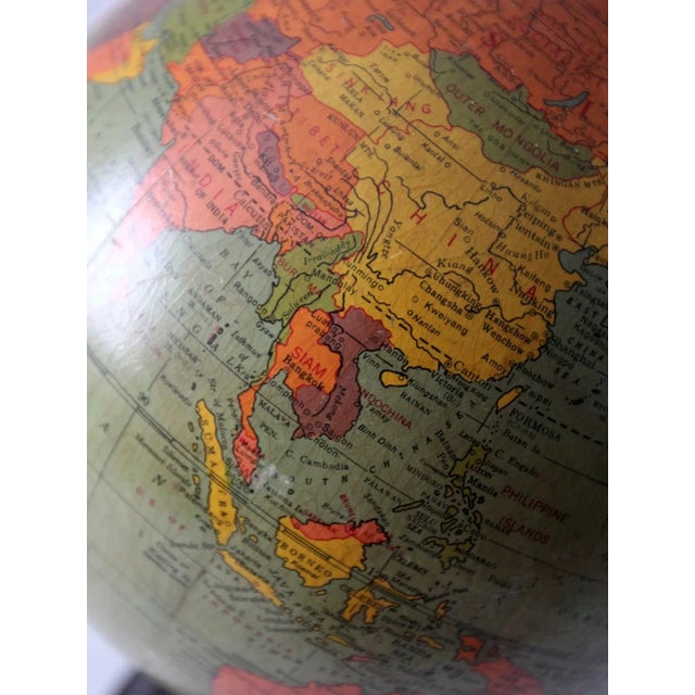 Replogle Illuminated Globe Circa 1949 For Sale - Image 6 of 13