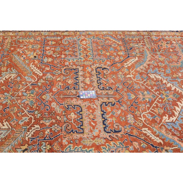 Traditional Antique Heriz Rug 9'2'' x 12'2'' For Sale - Image 3 of 11