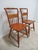 1970s Pair Bent Brothers Plank Bottom Dining Room Desk Side Chairs For Sale - Image 4 of 11