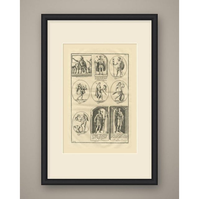 This is an original antique copper engraving, uncolored, a single page plate from the fourth volume of montfaucon's...