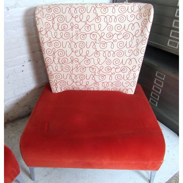 Vintage Modern Pair of Chairs For Sale In New York - Image 6 of 12