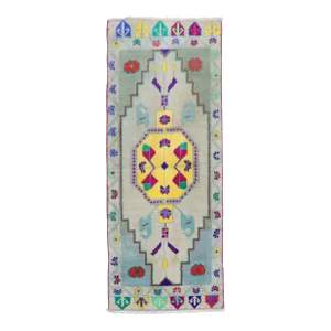 Dazzling Turkish Anatolian Rug, 1'8'' X 3'11''