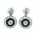 Belle Époque Platinum Diamond & Sapphire Target Drop Earrings Circa 1915, Pair For Sale - Image 11 of 12