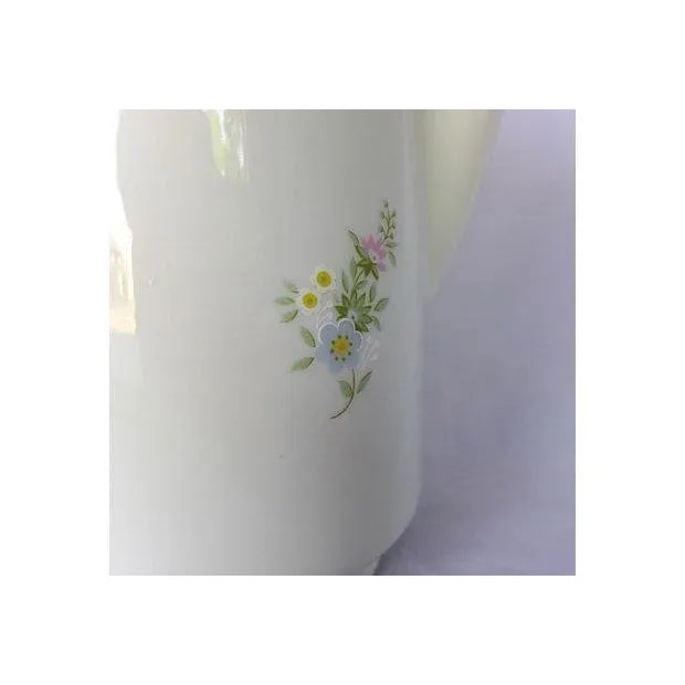Mid-Century Modern Porcelain Floral Coffee Pot For Sale - Image 4 of 5