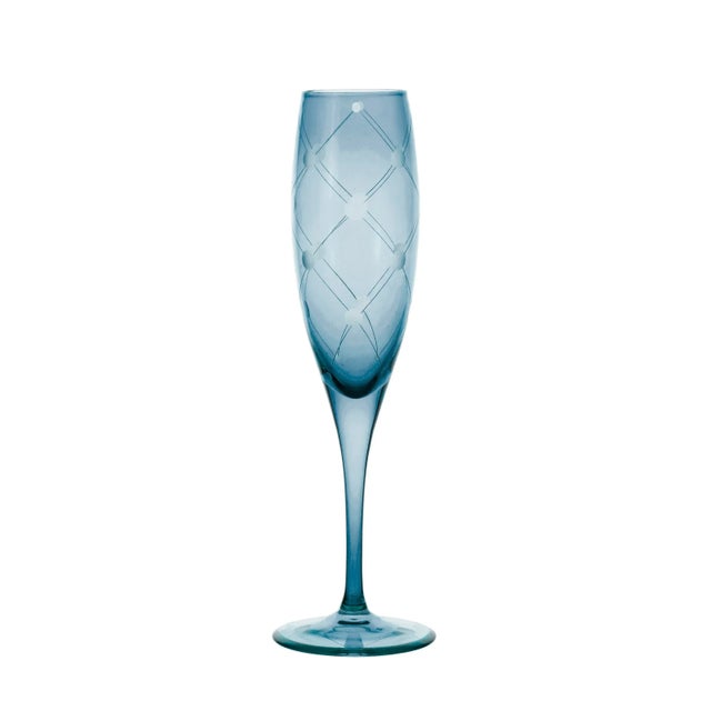 Modern ARTEL Harlequin Wine Flute in Assorted Colors - Set of 6 in Pastels For Sale - Image 3 of 8
