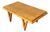 1950s Bespoke Mid-Century Stepped Oak Coffee Table W/ Knife Legs by Manheim House For Sale