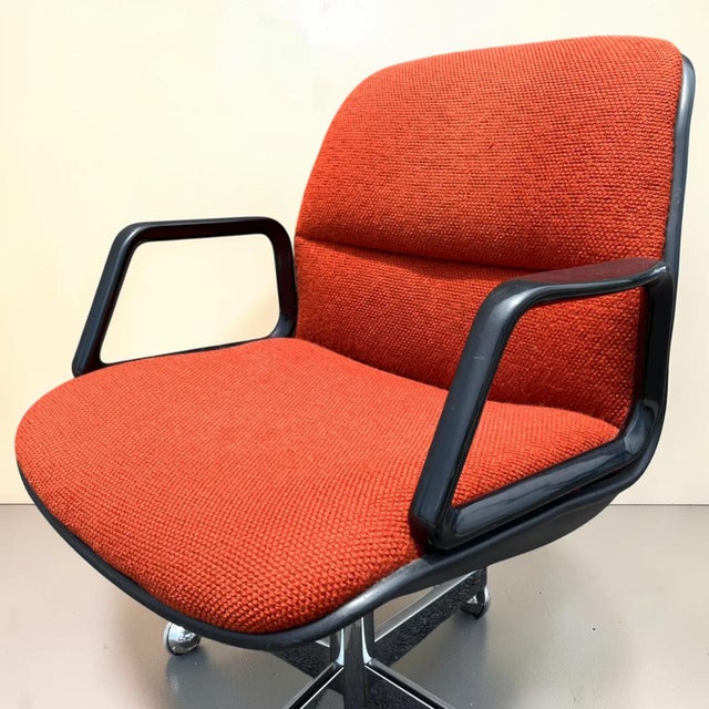 1970s 1970s Mid Century Modern Charles Pollock Style Office Chair by All Steel For Sale - Image 5 of 10