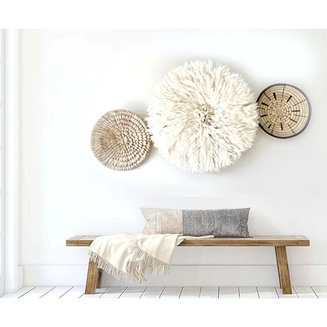 Bring timeless elegance into your home with this handmade white Juju hat—a stunning boho-chic wall decor piece crafted...