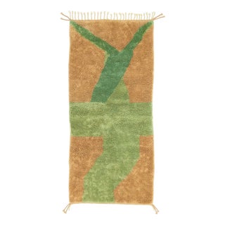 Hand-Knotted Wool Rug by Azele Studio For Sale