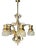Antique Art Nouveau Chandelier in Brass and Bronze, 1890s For Sale