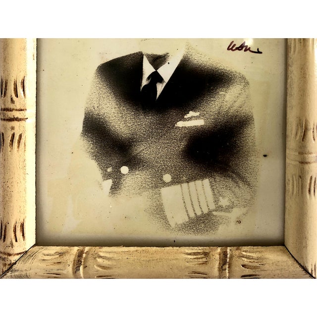 Portraiture Signed Black & White Photo of Ww II u.s. Pacific Fleet Commander in Chief Chester W. Nimitz For Sale - Image 3 of 4